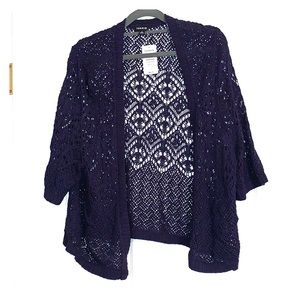 Torrid Knit Shrug Size 3.  Dark Blue. NWT